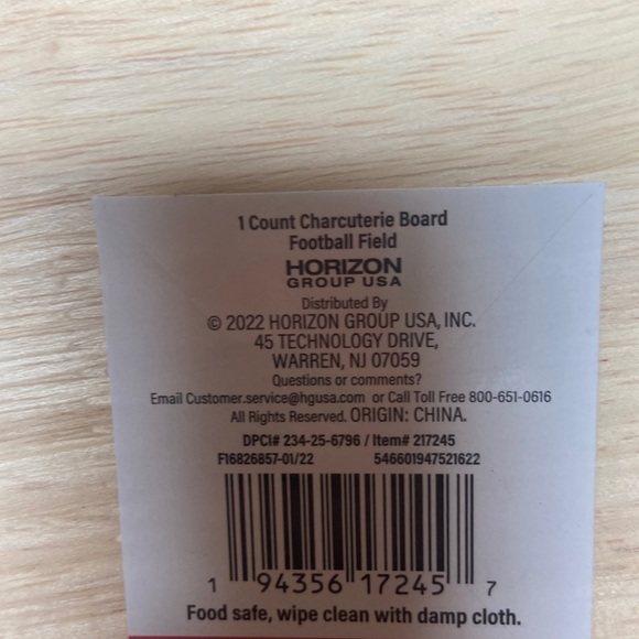 Target 1ct Charcuterie Board / Cheese Board : Footballs Field - Picture 3 of 3